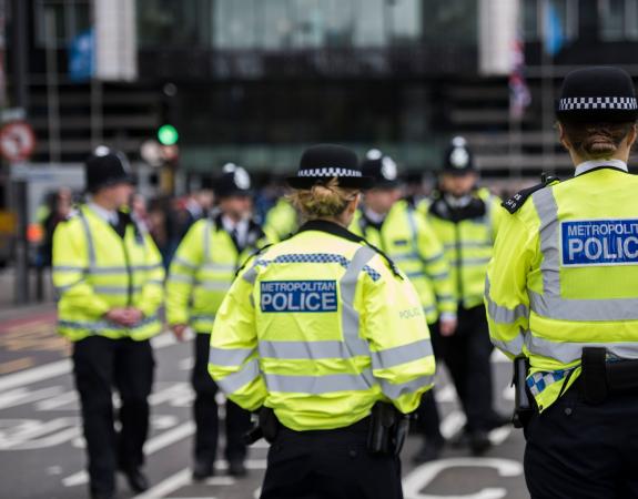 Group of police officers at Westminster Attack Memorial service