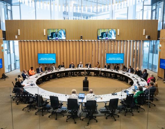 The London Policing Board meeting at City Hall