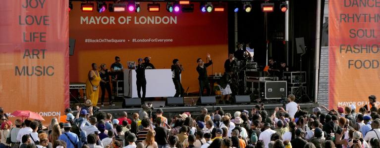 Black On The Square 2023 stage performance