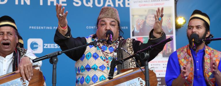 Qawwali Group performing at Eid in the Square 2023