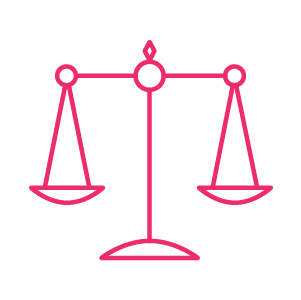 Scale icon, pink