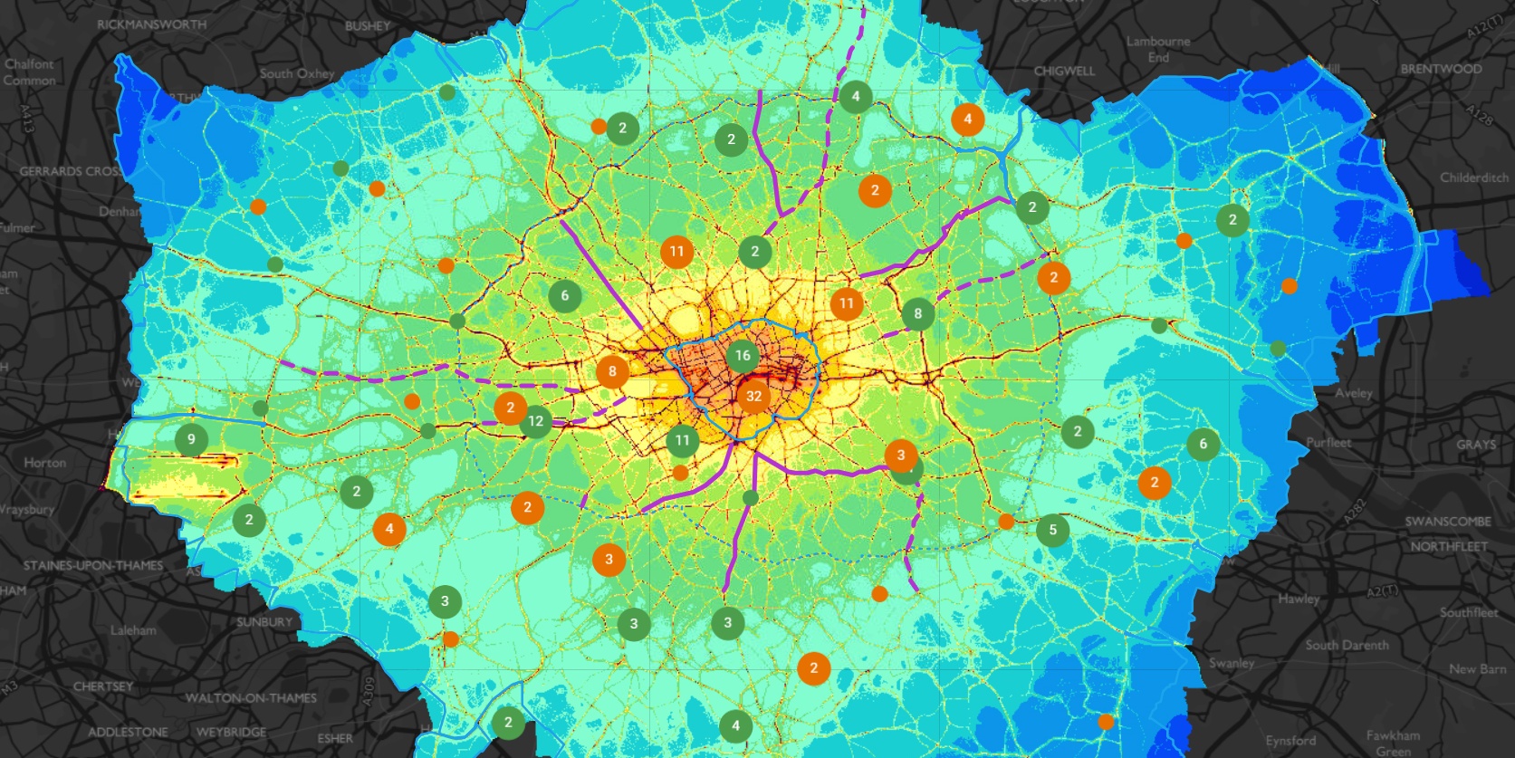 London air quality map | London City Hall