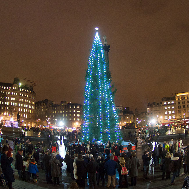 Christmas At Trafalgar Square London City Hall