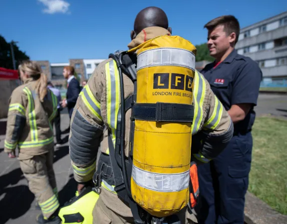 LFB fire rescue exercise