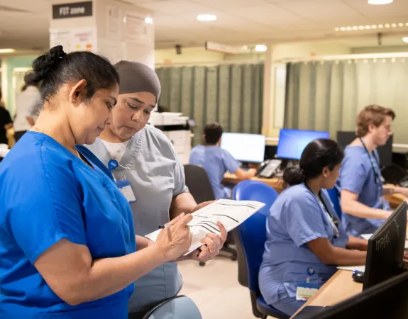 A&E professionals at work