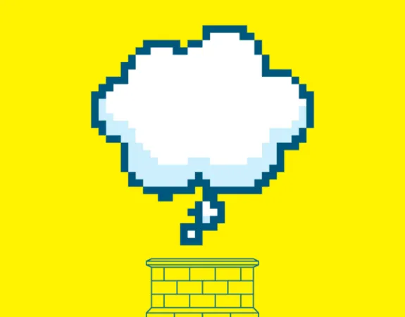 Graphic image of the Fourth Plinth with a speech bubble above it