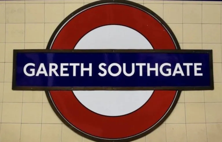 Tube sign Gareth Southgate