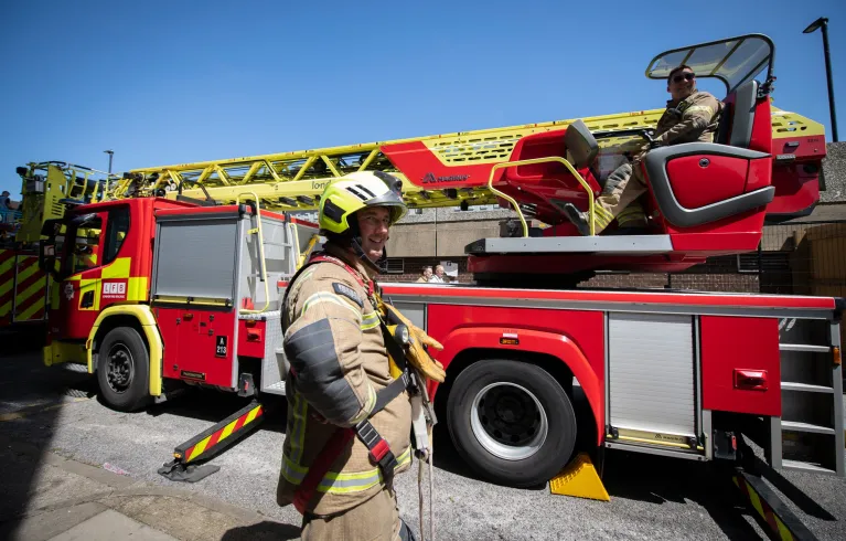 London Fire Brigade rescue exercise