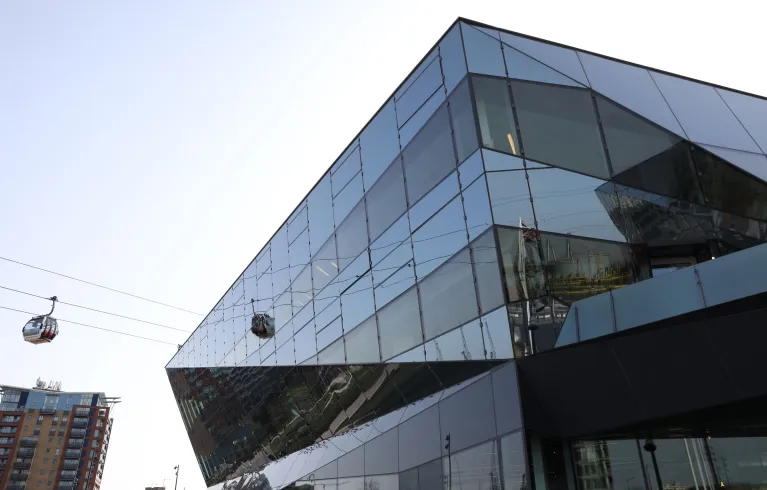 City Hall at the Crystal, close view of the building