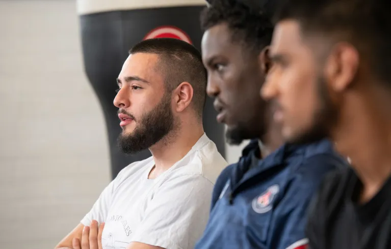 Young people ad Edmonton Eagles Boxing Club