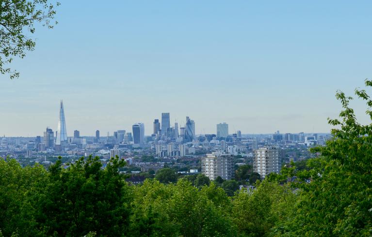 View of London from One Tree Hill