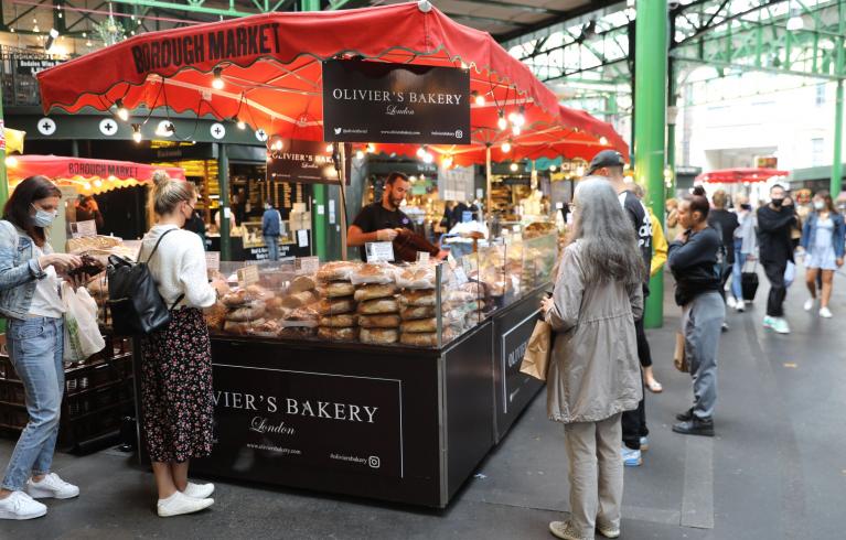 A stall in Borough Market