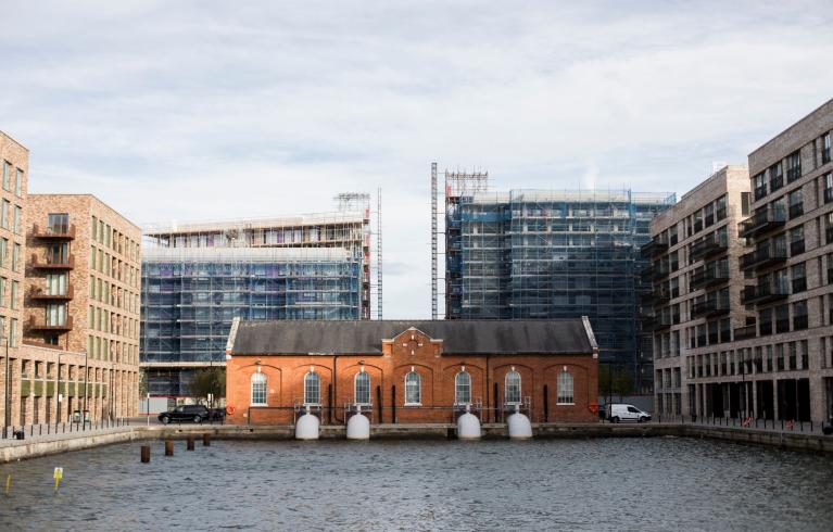 Mixed-used development in Royal Albert Wharf, maximising existing assets such as the docklands and heritage