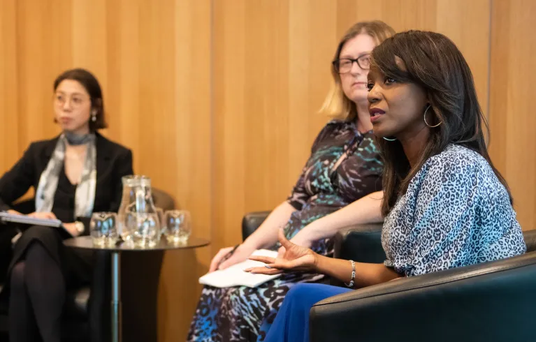 A photo showing panellists taking part in the GLA's Emergency Summit on the Illegal Migration Bill