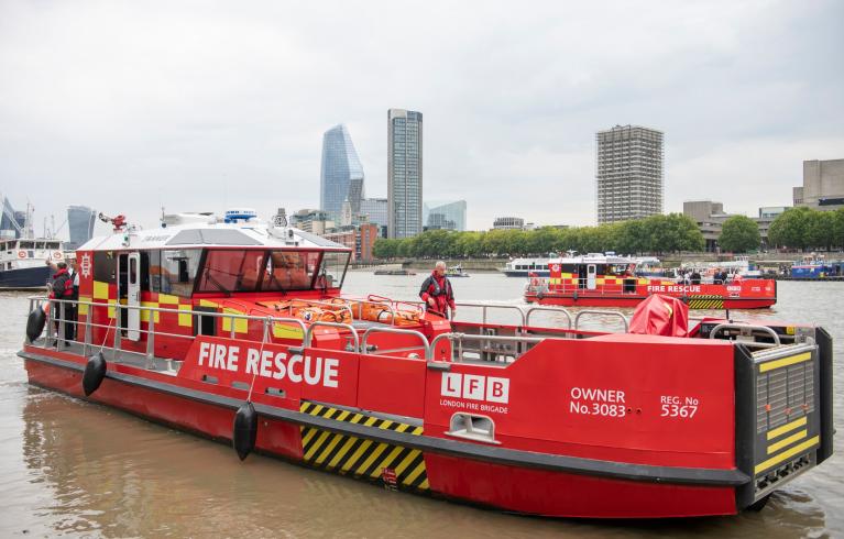 London Fire Brigade fireboat