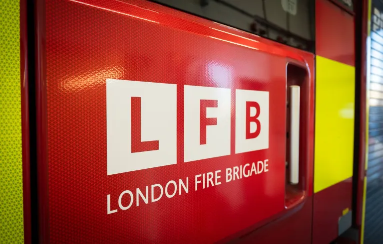London Fire Brigade sign
