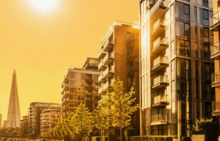 Yellow sky over London