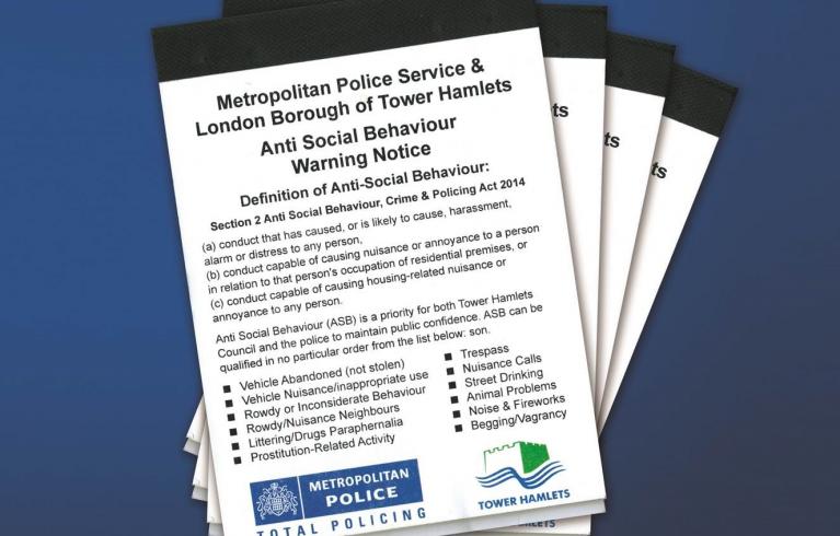 Antisocial behaviour notice