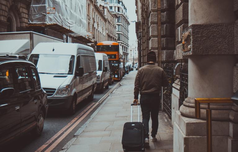 Freight transported across London by road can cause congestion