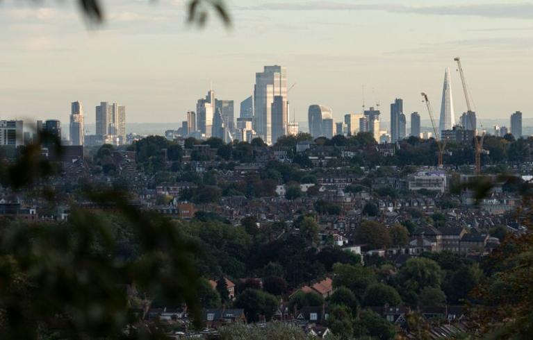 London skyline from Haringey