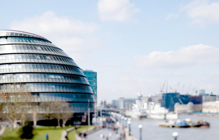 City Hall Landscape Blue Sky