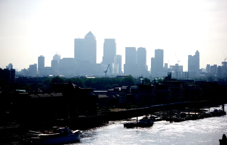View of the London Docklands