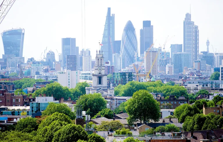 View of the London skyline