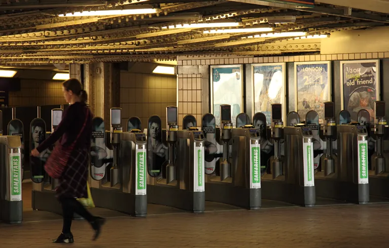 Train station barriers