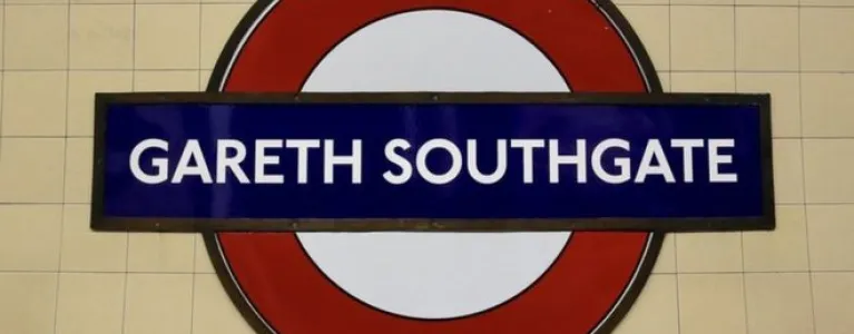 Tube sign Gareth Southgate