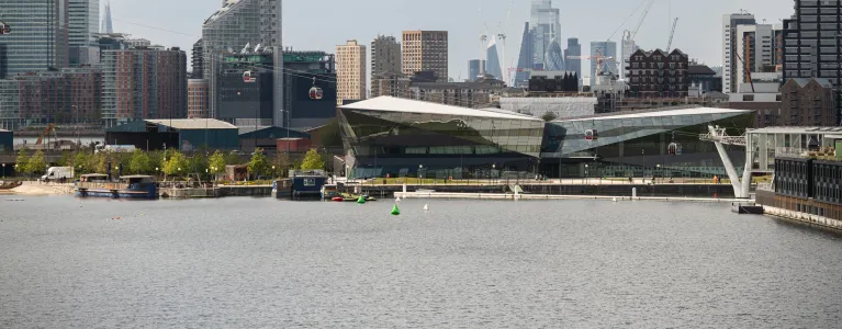 View of The Crystal at Royal Docks