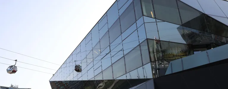 City Hall at the Crystal, close view of the building