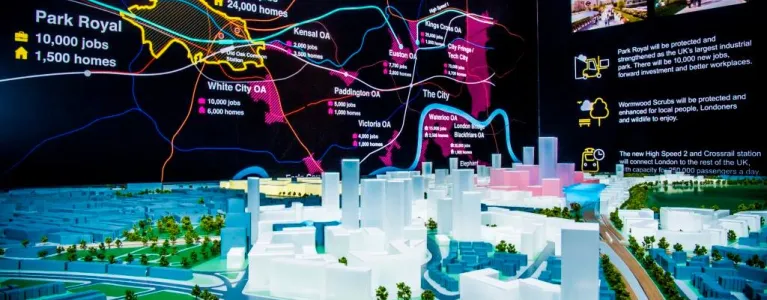 OPDC development three-dimensional map