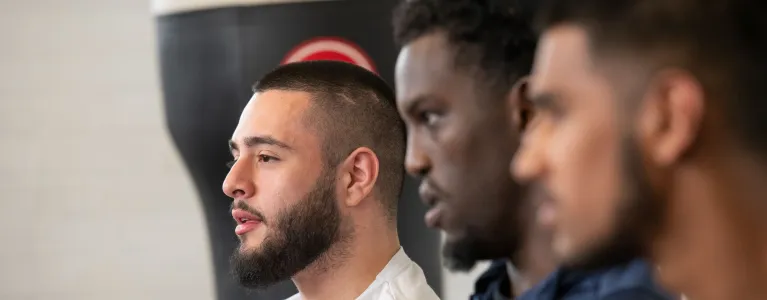 Young people ad Edmonton Eagles Boxing Club