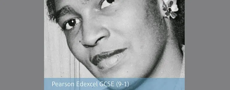 Teaching black history front face in black and white 