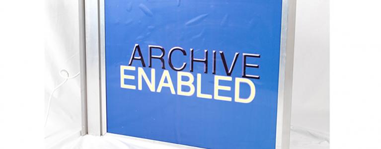 Archive enabled sign