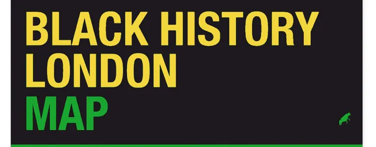 Image of the cover of the Black History London Map