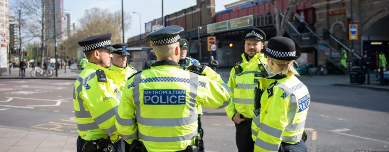 A group of Metropolitan Police officers.