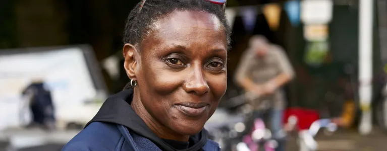 A woman over 50 at work 