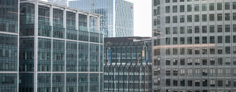 Commercial buildings in Canary Wharf
