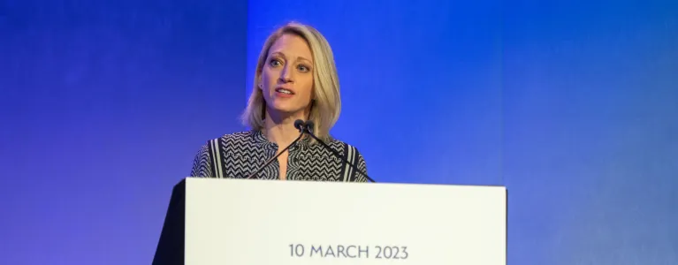 Claire Waxman OBE, London's Victims' Commissioner, speaking at the Victims Summit 2023