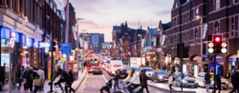 Clapham High Street at Dusk