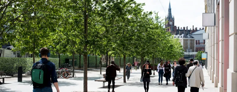 People walking in King's Cross