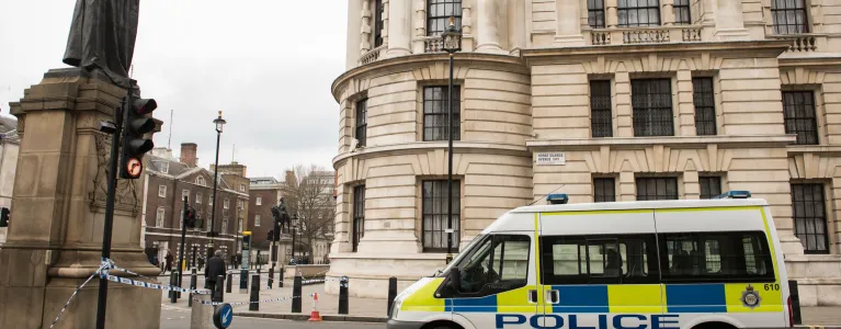 Met Police van in Westminster