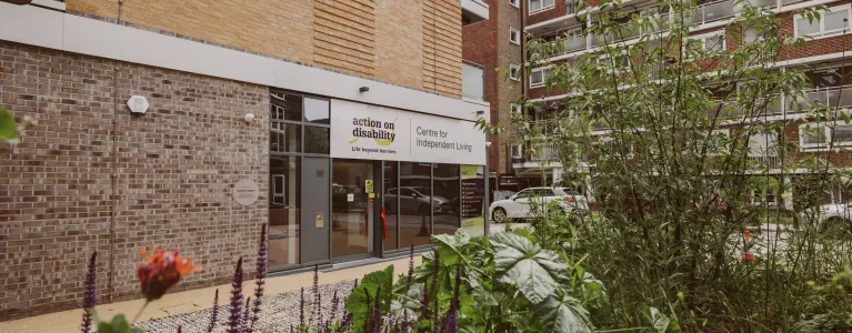 External Photo of AOD Centre Entrance, Action on Disability 