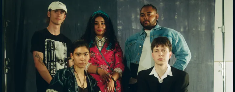 Portrait of five musicians from the Sounds Like Hammersmith and Fulham programme