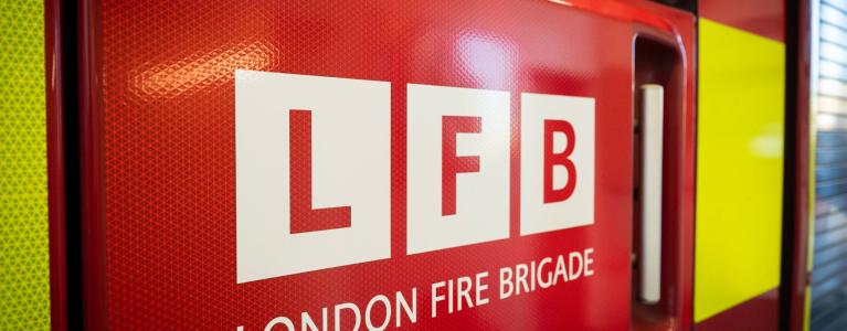 London Fire Brigade sign