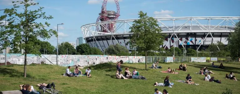 Olympic park background drop