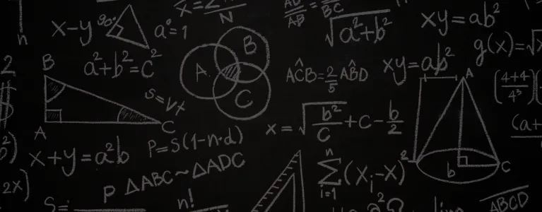 Maths on chalkboard