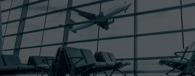 plane taking off in airport