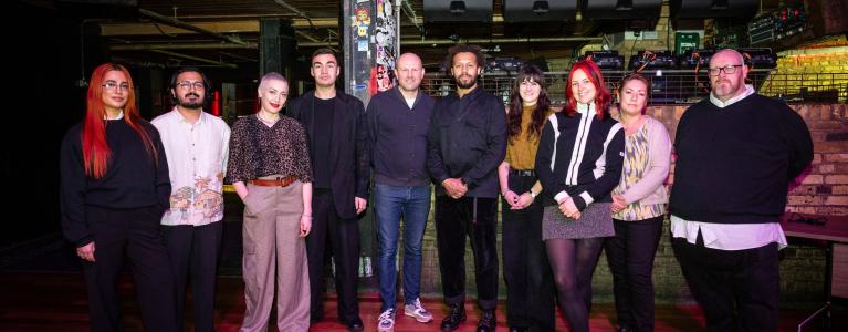 A photo of members of the Taskforce gathered together in fabric London at the launch of the Nightlife Taskforce